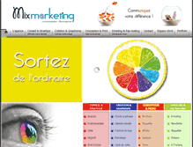 Tablet Screenshot of mixmarketing.fr